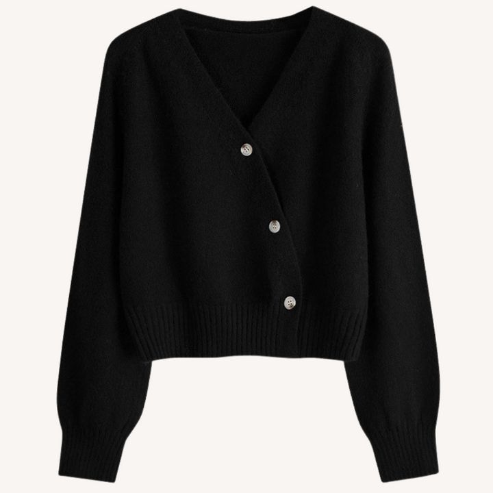 Bevy | V-neck Buttoned Short Cardigan