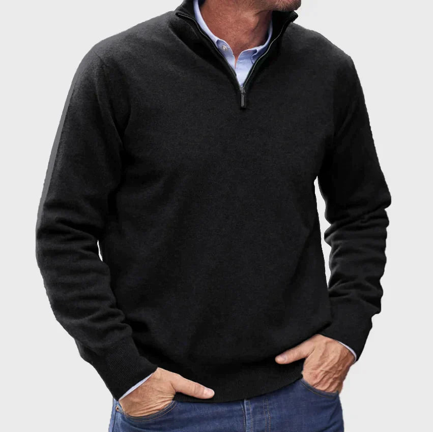 Italian Men’s Sweater with Zipper