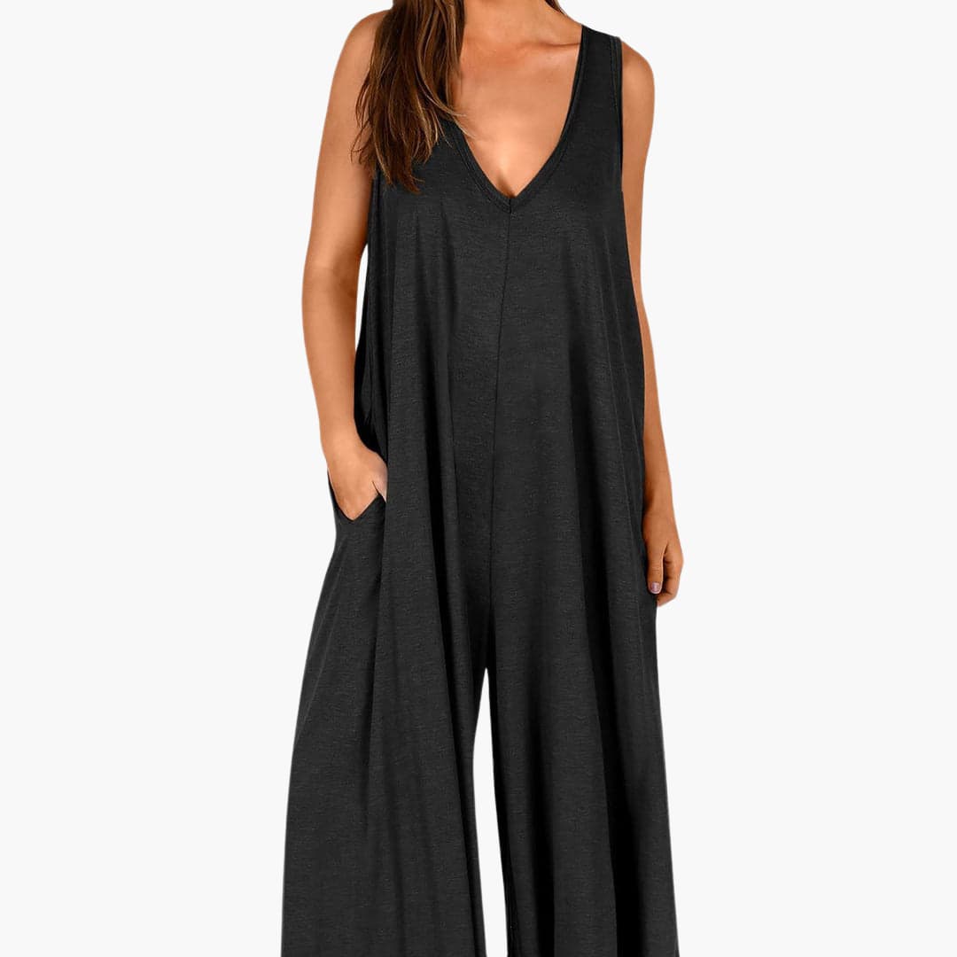 Samantha | Effortless V-Neck Jumpsuit