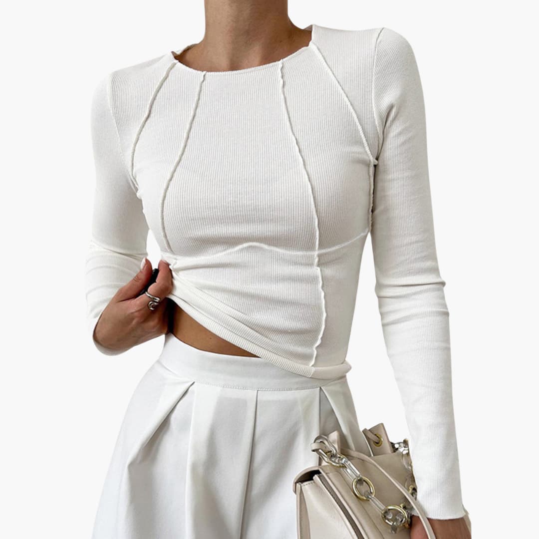 Chloe | Long-Sleeved Fitted Top