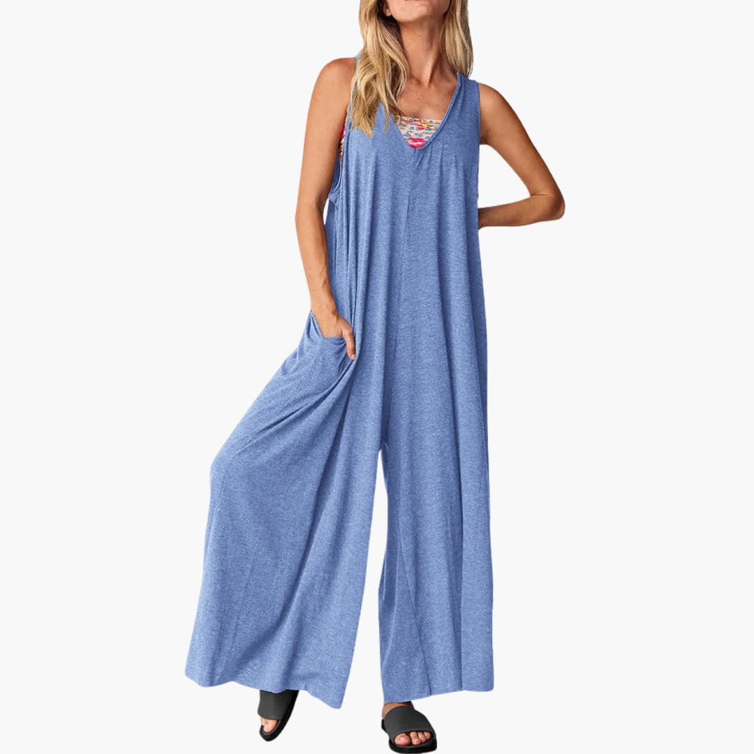 Samantha | Effortless V-Neck Jumpsuit