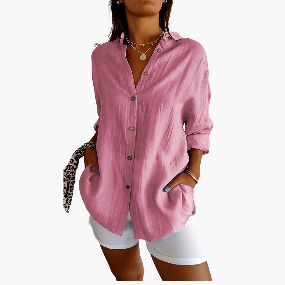 Sienna | Elegant Pleated Shirt