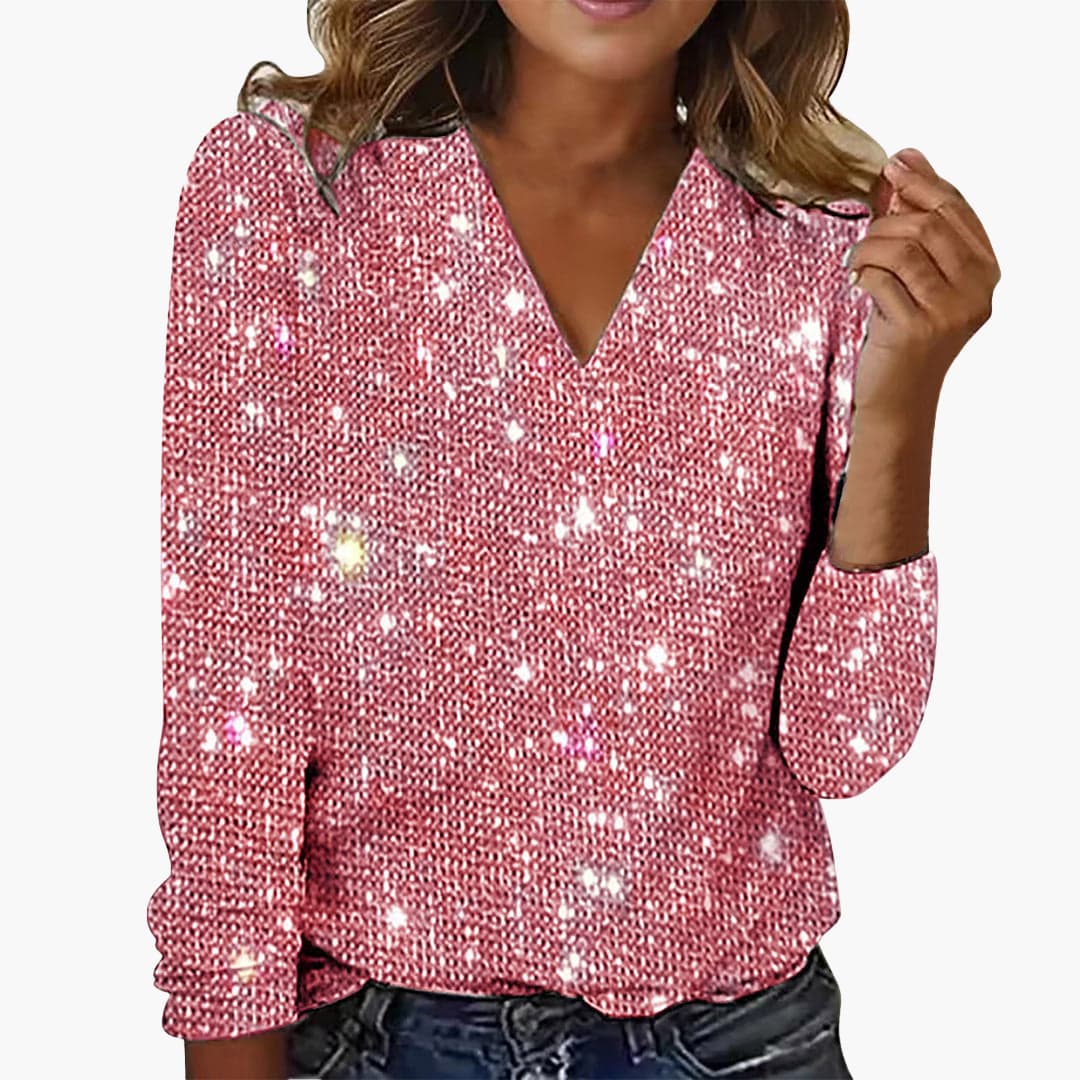 Daisy | V-Neck Diamond Blouse