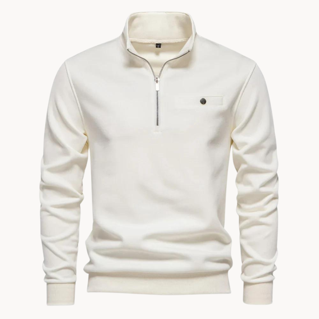 Bennett Mockneck Zip Knit