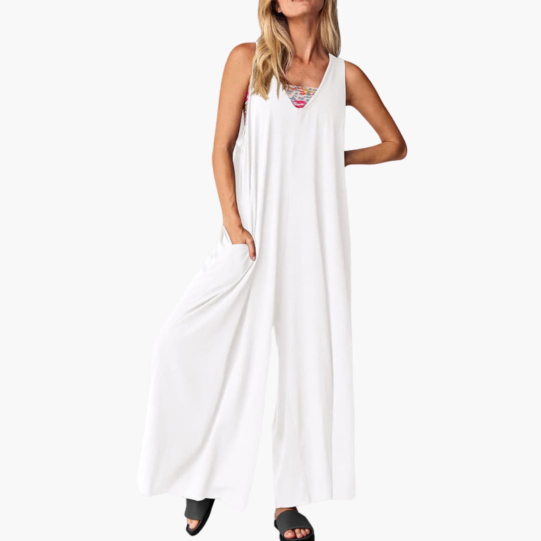 Samantha | Effortless V-Neck Jumpsuit