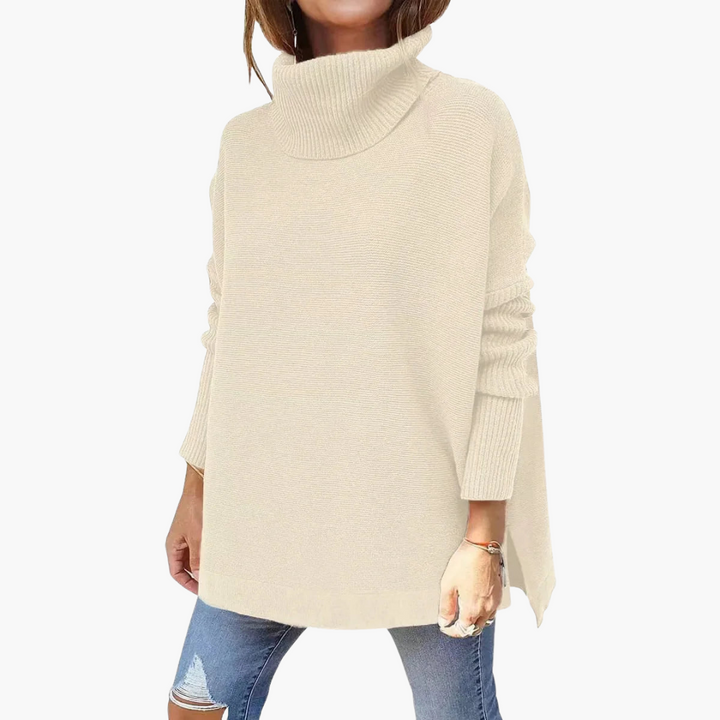 Leah | High Neck Knitted Sweater