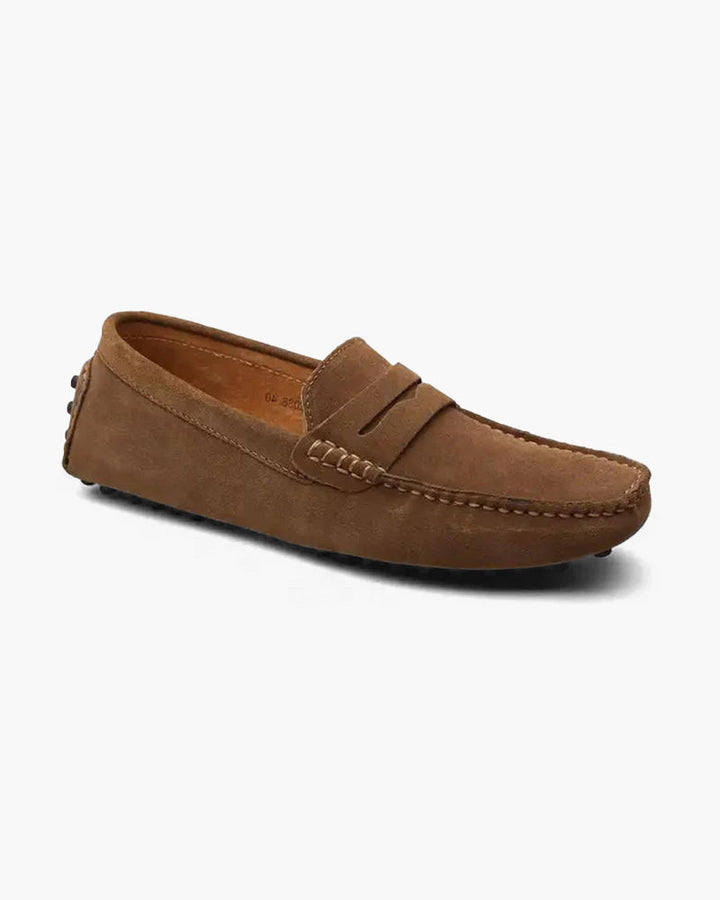 Suede Driver Loafers