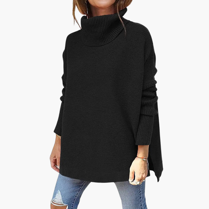 Leah | High Neck Knitted Sweater