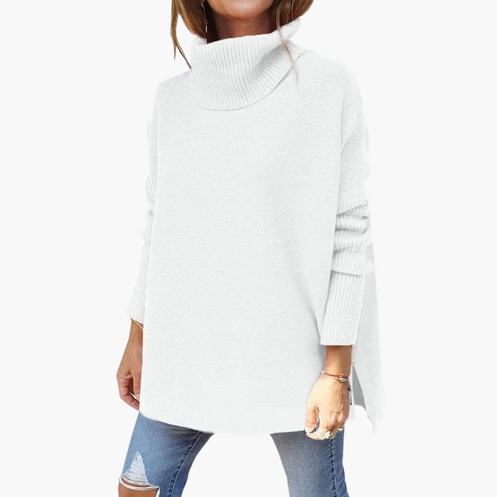 Leah | High Neck Knitted Sweater