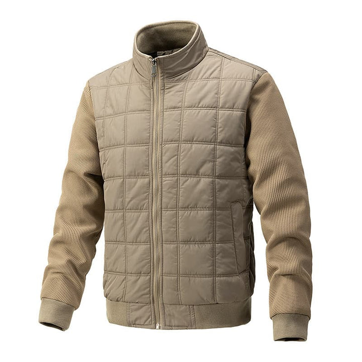 Garry | Stand Collar Patchwork Jacket