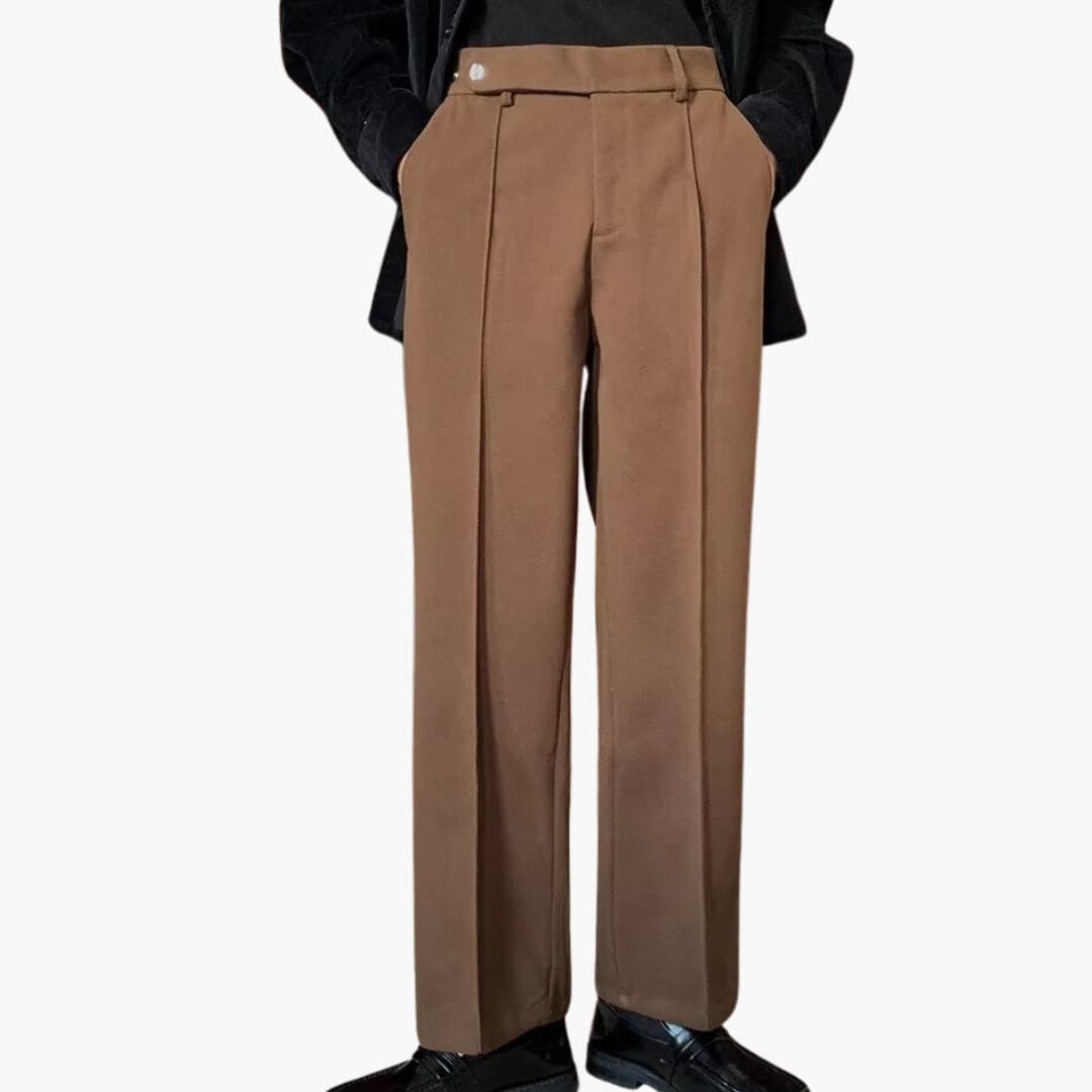 Harry | Herringbone Tailored Trousers