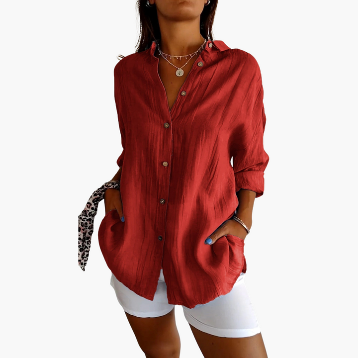 Sienna | Elegant Pleated Shirt