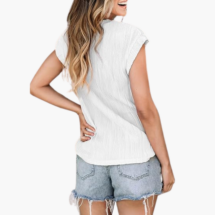 Sadie | Short-Sleeve Textured T-Shirt