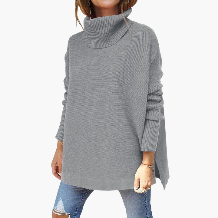 Leah | High Neck Knitted Sweater