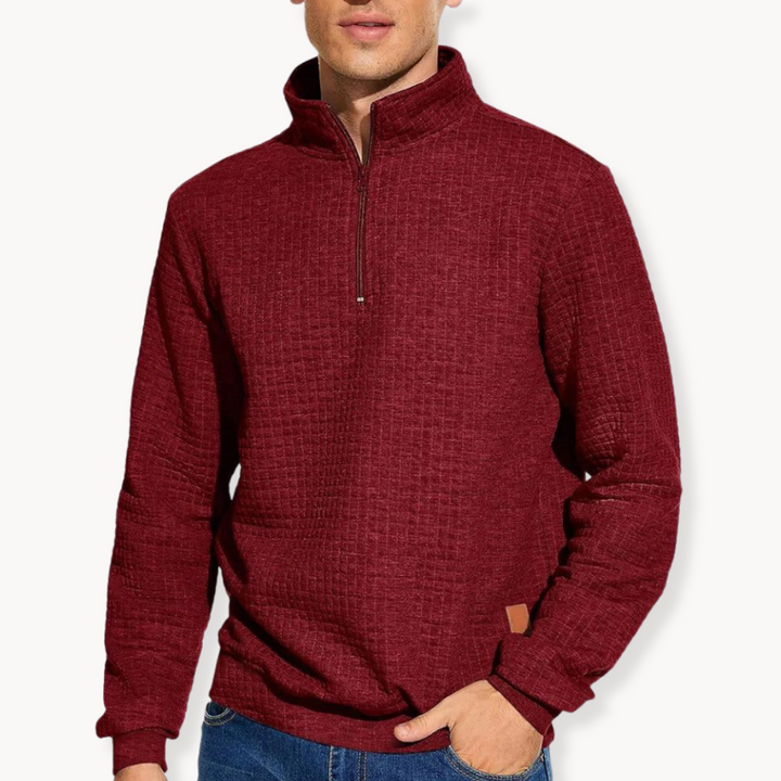 James Quarter Zip Sweater