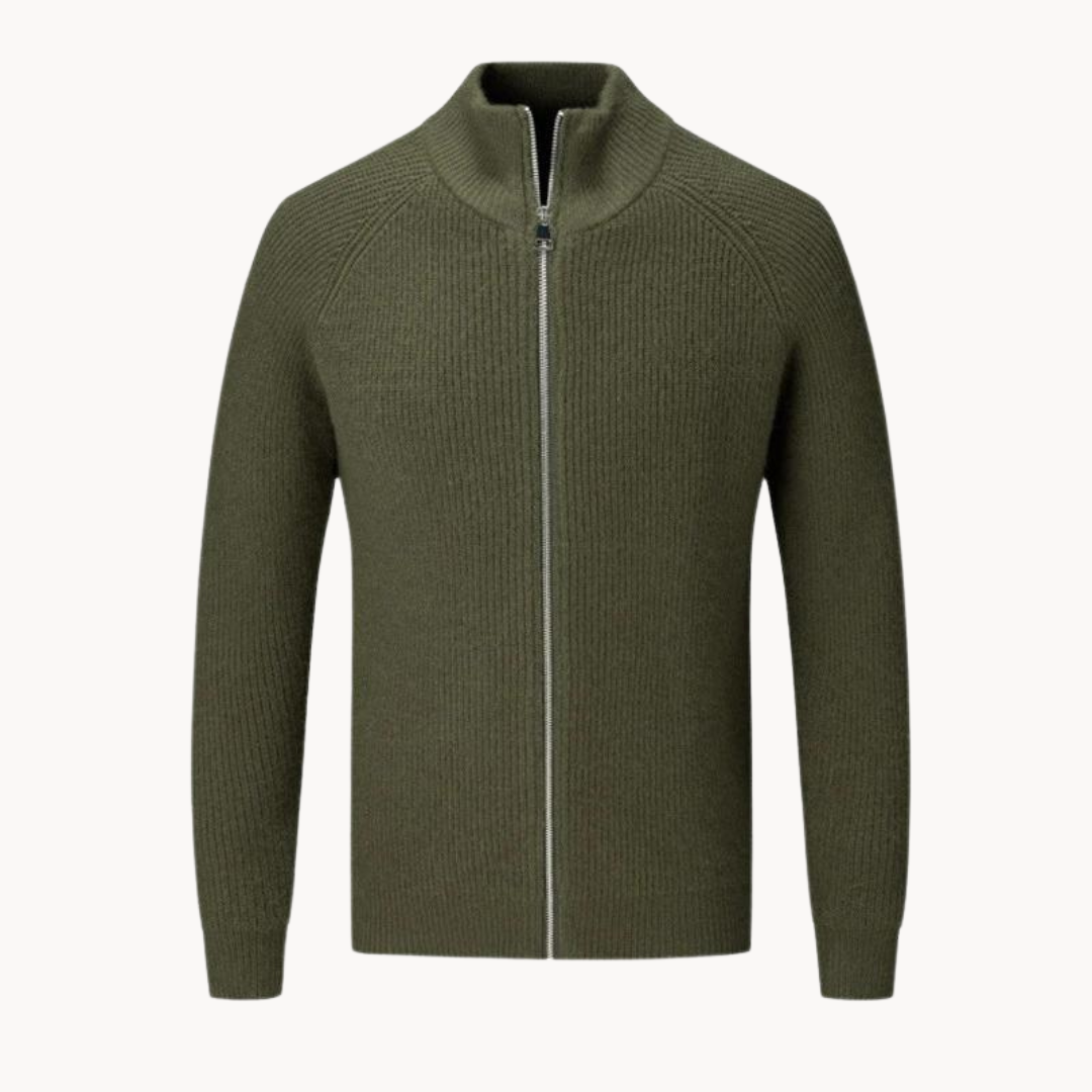 Luca Cashmere Zip Sweater