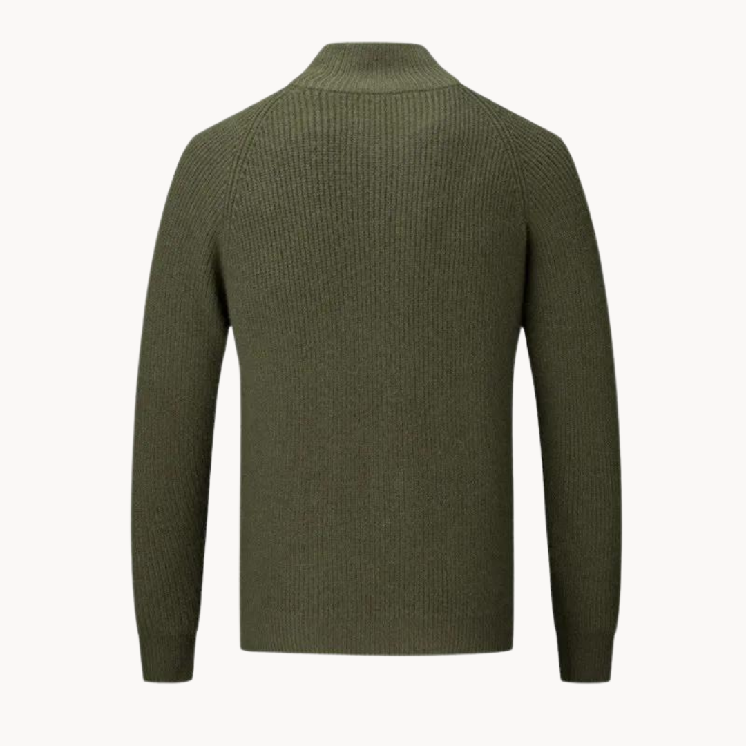 Luca Cashmere Zip Sweater