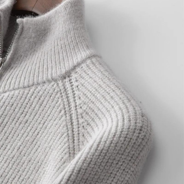 Luca Cashmere Zip Sweater