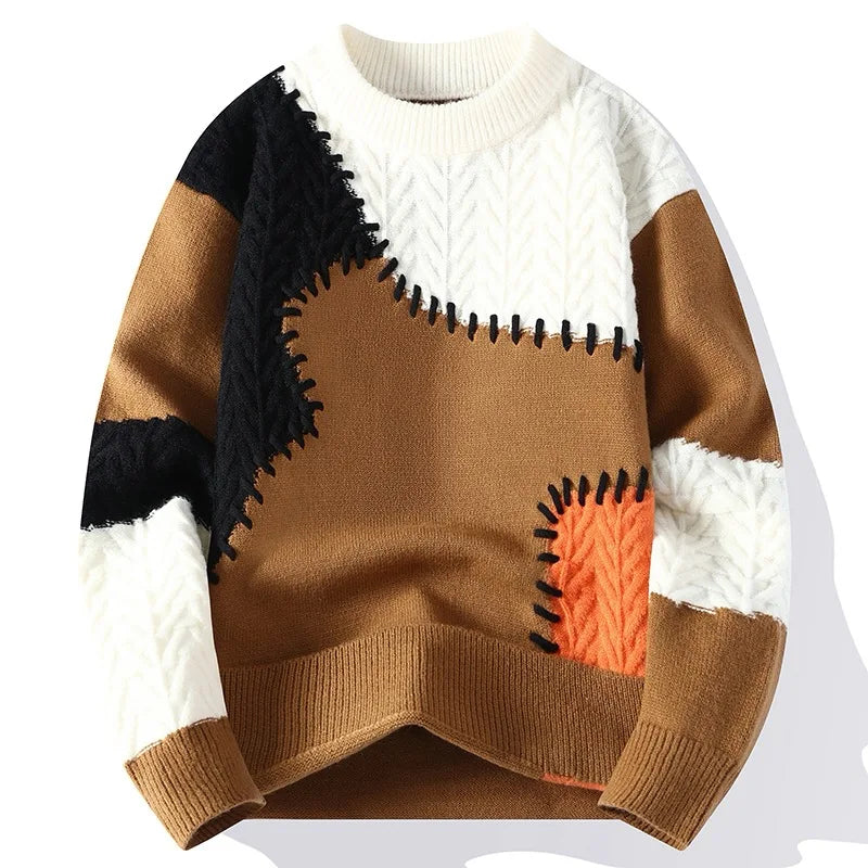 RÉVE | PULL PATCHWORK SWEATER