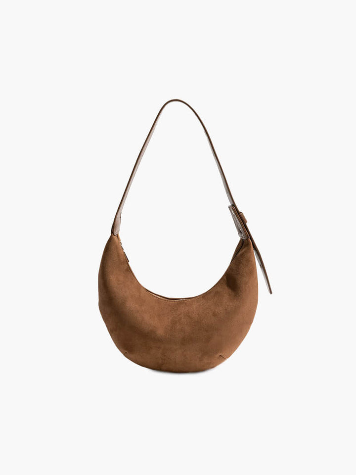 Lydia Halfmoon faux suede Bag