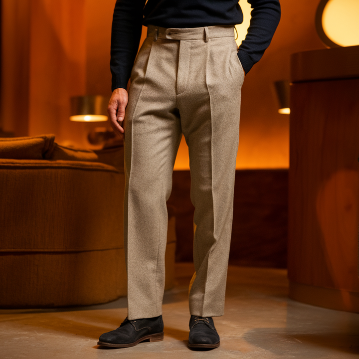 Herringbone Tailored Trousers